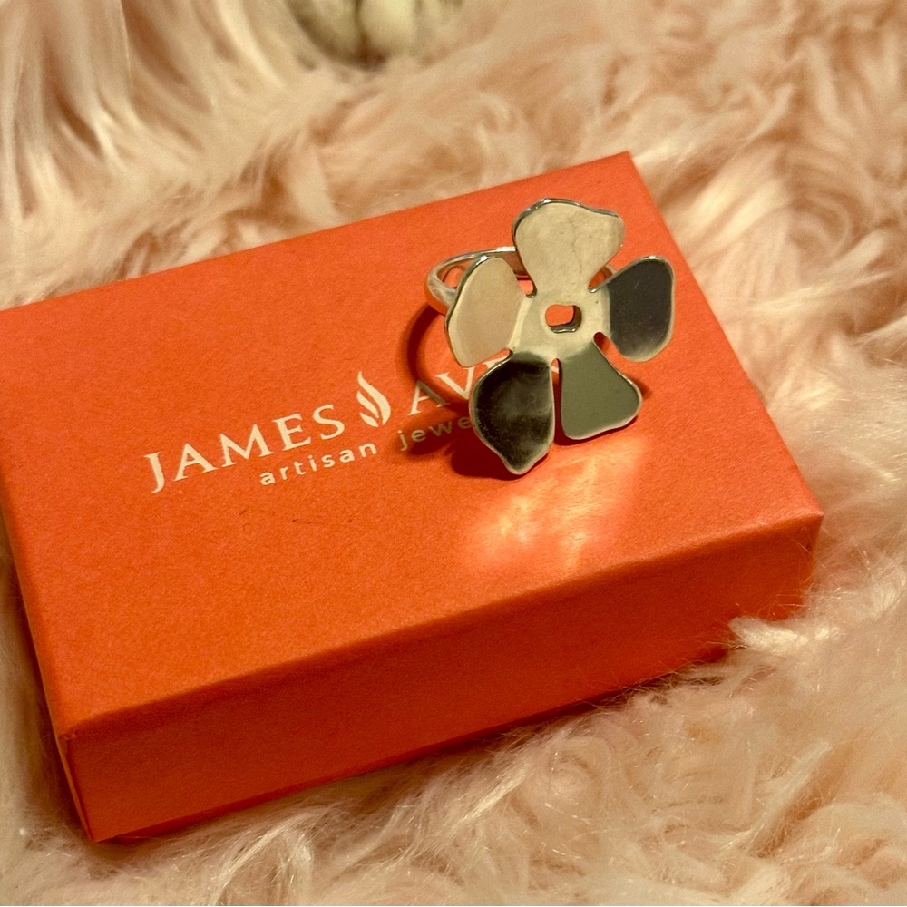 James Avery Silver Flower Ring - image 1